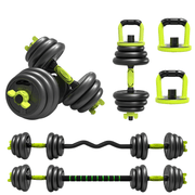 Strongway Gym Supplies 20KG Set Strongway Adjustable 6 in 1 Dumbbell Barbell Kettlebell Push Up Set - 20KG, 30KG and 40KG SETS