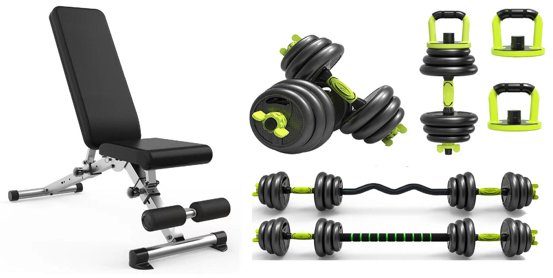 Adjustable Dumbbell Set Home Weights Barbell 50kg Adjustable