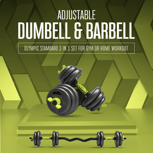 Strongway Gym Supplies Strongway Adjustable 6 in 1 Dumbbell Barbell Kettlebell Push Up Set - 20KG, 30KG and 40KG SETS with Adjustable Weight Bench