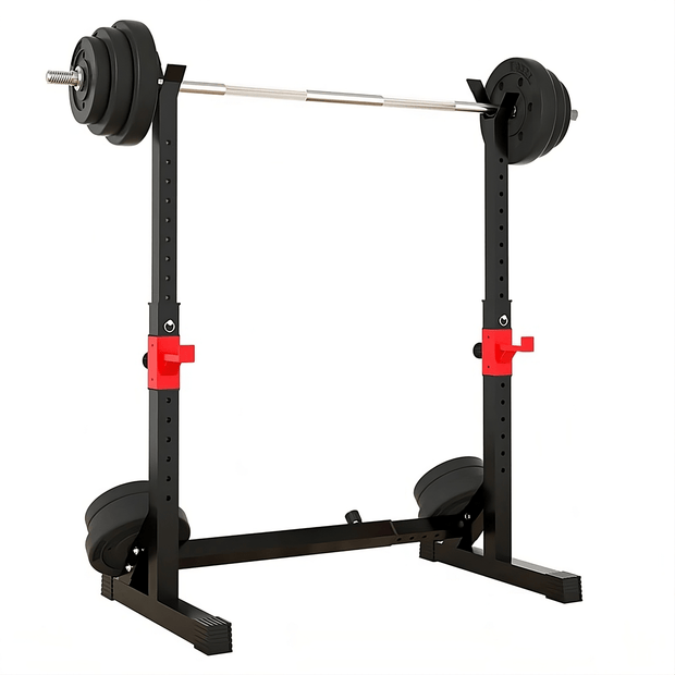 Strongway Gym Supplies Weight Lifting Machines & Racks Strongway Adjustable Full Squat and Barbell Rack