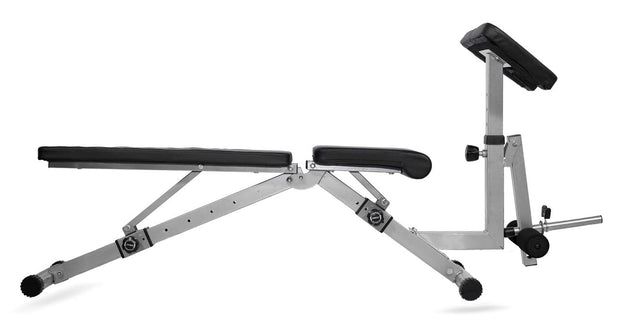 Strongway Gym Supplies Strongway Adjustable Weight Bench with Preacher Curl and Leg Workout (Foldable)