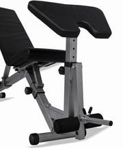 Strongway Gym Supplies Strongway Adjustable Weight Bench with Preacher Curl and Leg Workout (Foldable)