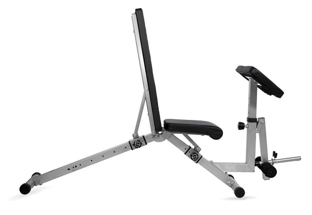 Strongway Gym Supplies Strongway Adjustable Weight Bench with Preacher Curl and Leg Workout (Foldable)