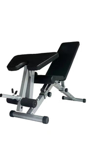 Strongway Gym Supplies Strongway Adjustable Weight Bench with Preacher Curl and Leg Workout (Foldable)