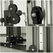 Strongway Gym Supplies Strongway Cable Crossover Machine with Weights (150KG) and Pull Up Bar
