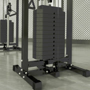 Strongway Gym Supplies Strongway Cable Crossover Machine with Weights (150KG) and Pull Up Bar