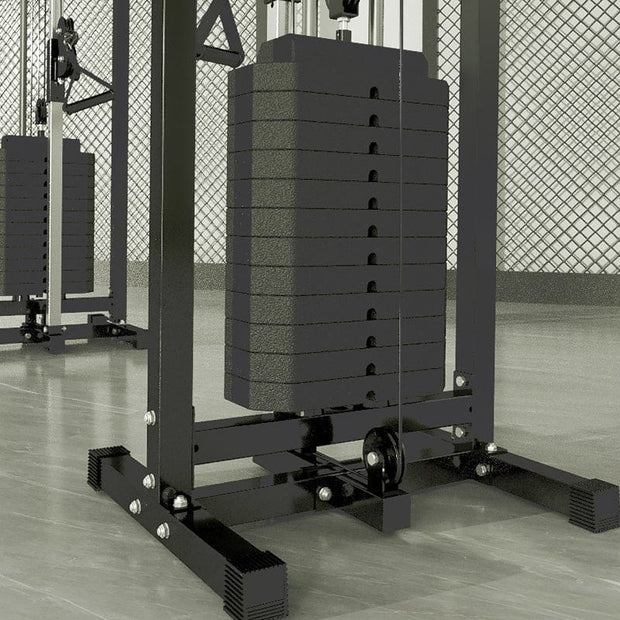Strongway Gym Supplies Strongway Cable Crossover Machine with Weights (150KG) and Pull Up Bar