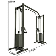 Strongway Gym Supplies Strongway Cable Crossover Machine with Weights (150KG) and Pull Up Bar