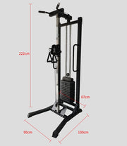 Strongway Gym Supplies Strongway Cable Crossover with Weights