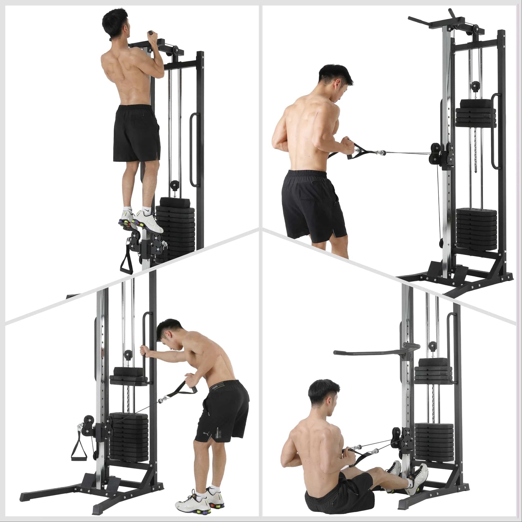 Cable Crossover with Weights | Strongway Gym Supplies