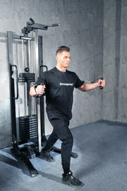Strongway Gym Supplies Strongway Cable Crossover with Weights