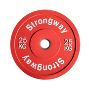 Strongway Gym Supplies 2 X 25KG Strongway Coloured Premium Olympic Bumper Weight Plates