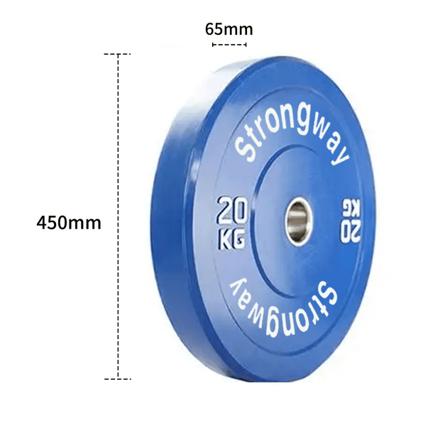 Strongway Gym Supplies Strongway Coloured Premium Olympic Bumper Weight Plates