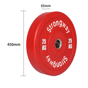 Strongway Gym Supplies Strongway Coloured Premium Olympic Bumper Weight Plates