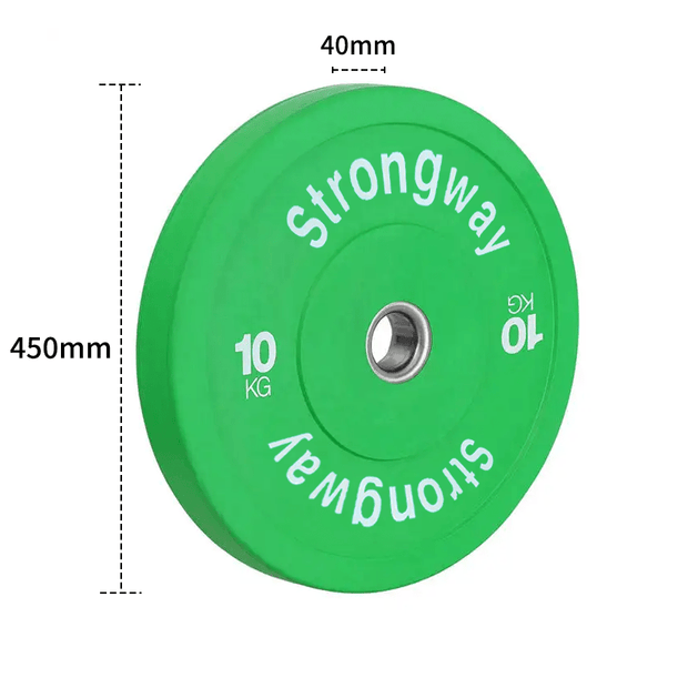 Strongway Gym Supplies Strongway Coloured Premium Olympic Bumper Weight Plates