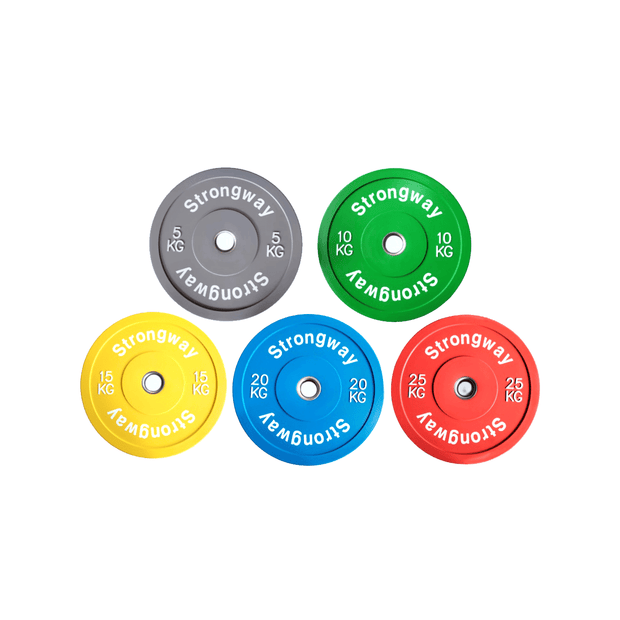 Strongway Gym Supplies Strongway Coloured Premium Olympic Bumper Weight Plates