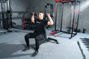 Strongway Gym Supplies Strongway Complete Hex Dumbbells Set with 3 Tier Storage Rack + Adjustable Weight Bench