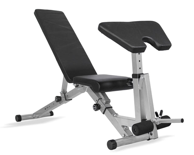 Strongway Gym Supplies Strongway Complete Hex Dumbbells Set with Storage Stand and Adjustable Weight Bench