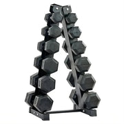 Strongway Gym Supplies Strongway Complete Hex Dumbbells Set with Storage Stand