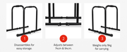 Strongway Gym Supplies Strongway Dip Bars