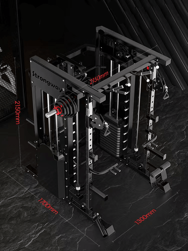 Strongway Gym Supplies Strongway ELITE Multi Gym Smith Machine with Weights Packages