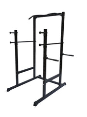 Strongway Gym Supplies Strongway Half Power Cage Multi Gym Squat Rack + Dip Station Tower