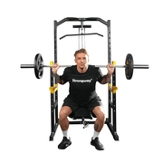 Strongway Gym Supplies Strongway Half Power Rack with Weight Stack and Pulley System Packages
