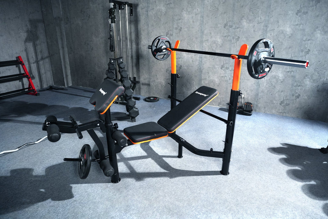 home gym equipment work out weight bench