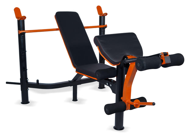 Strongway Gym Supplies Strongway Heavy Duty Multi Gym Machine - Adjustable Weight Bench with Barbell Rack