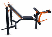 Strongway Gym Supplies Strongway Heavy Duty Multi Gym Machine - Adjustable Weight Bench with Barbell Rack