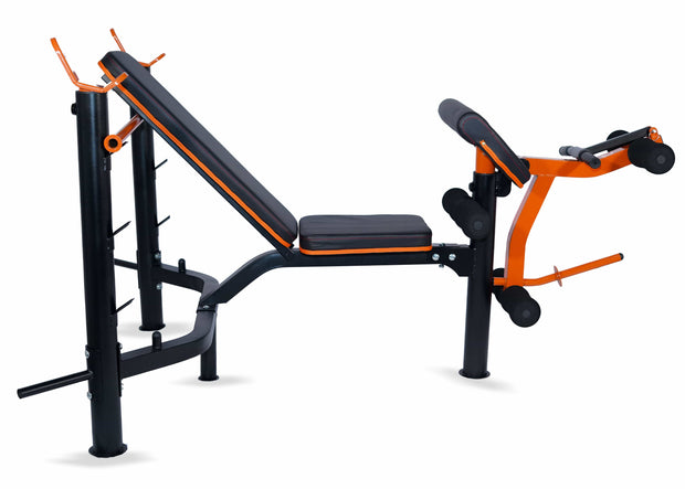 Strongway Gym Supplies Strongway Heavy Duty Multi Gym Machine - Adjustable Weight Bench with Barbell Rack