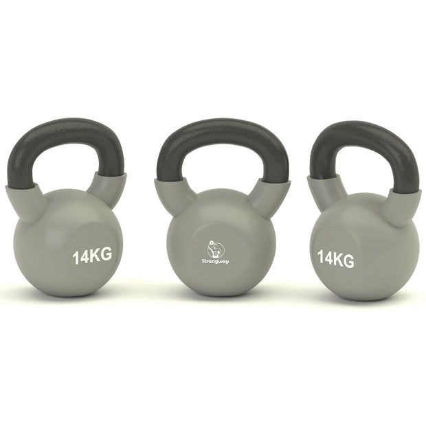 Strongway Gym Supplies 1 X 14KG KETTLEBELL Strongway Kettlebell Sets - Neoprene Covered Kettlebells 4KG-16KG