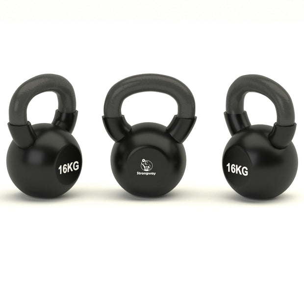 Strongway Gym Supplies 1 X 16KG KETTLEBELL Strongway Kettlebell Sets - Neoprene Covered Kettlebells 4KG-16KG