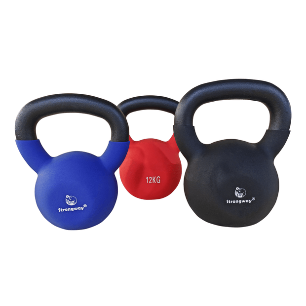 Strongway Gym Supplies Strongway Kettlebell Sets - Neoprene Covered Kettlebells 4KG-16KG