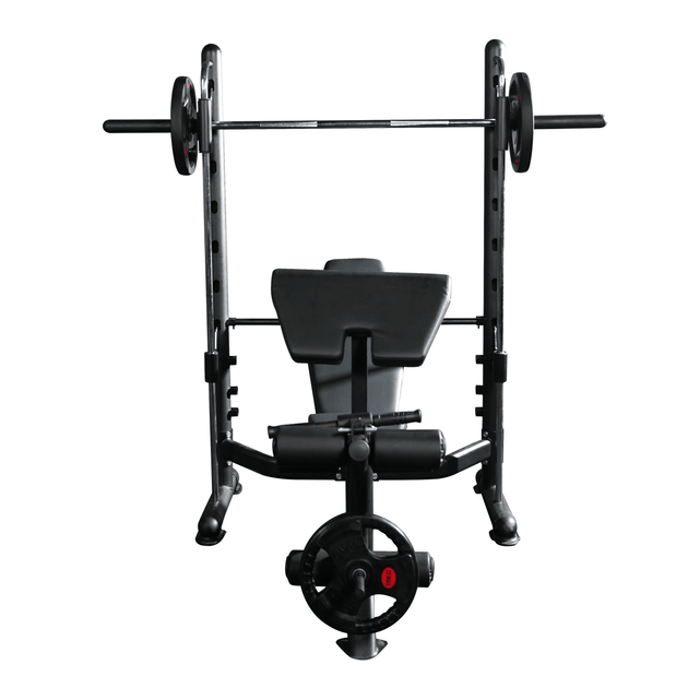 Strongway Multi-Function Adjustable Bench with Preacher Curl, Leg Exte