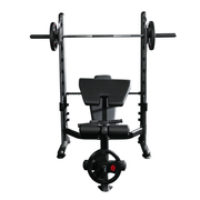 Strongway Gym Supplies Strongway Multi-Function Adjustable Bench with Preacher Curl, Leg Extension, Smith Bar & Weights Sets