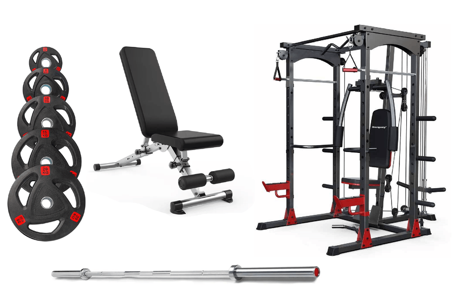 Multiple Weight Machine Strongway Multi Gym with Weights - Multifunction Home Gym Machine