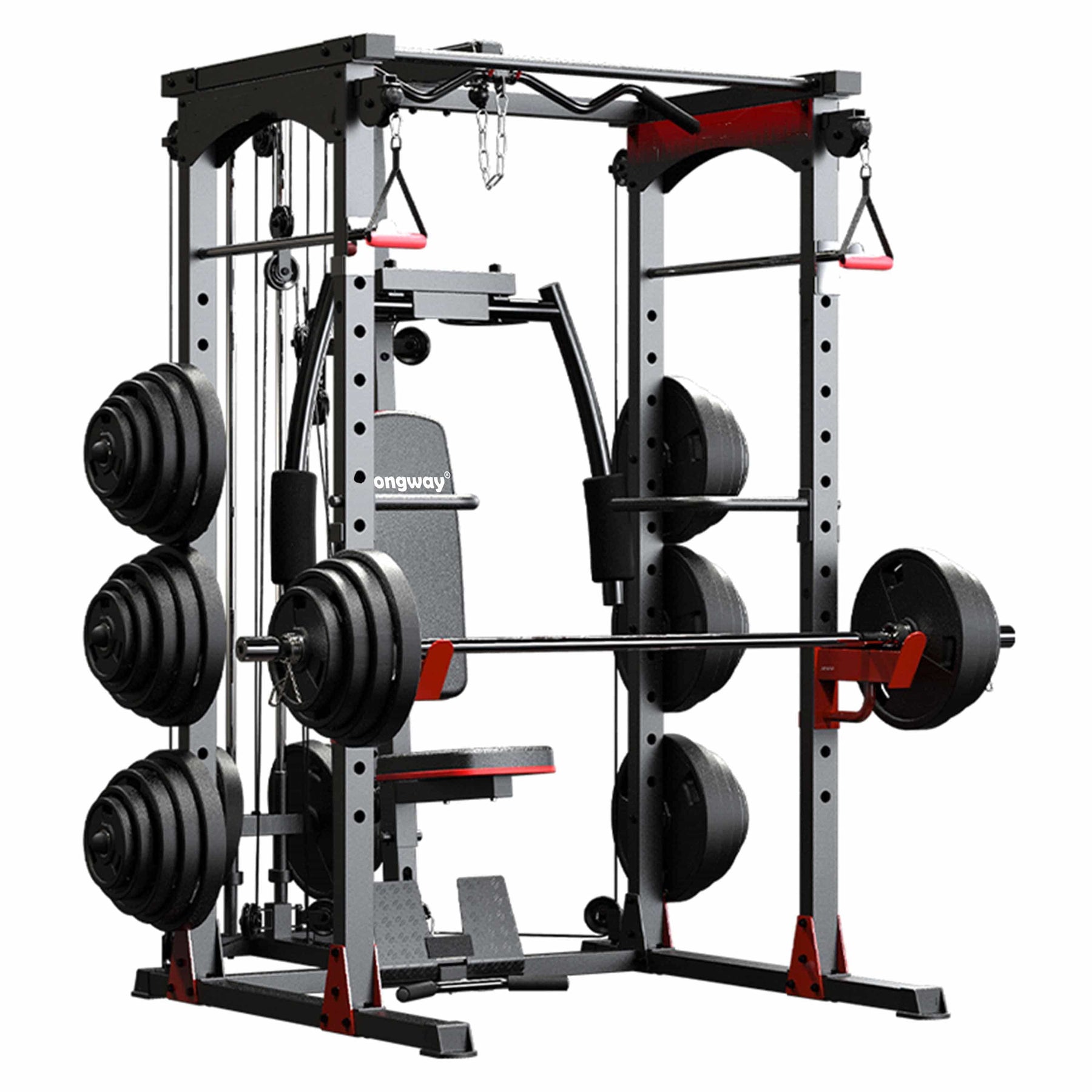 Strongway Multi Gym with Weights - Multifunction Home Gym Machine ...