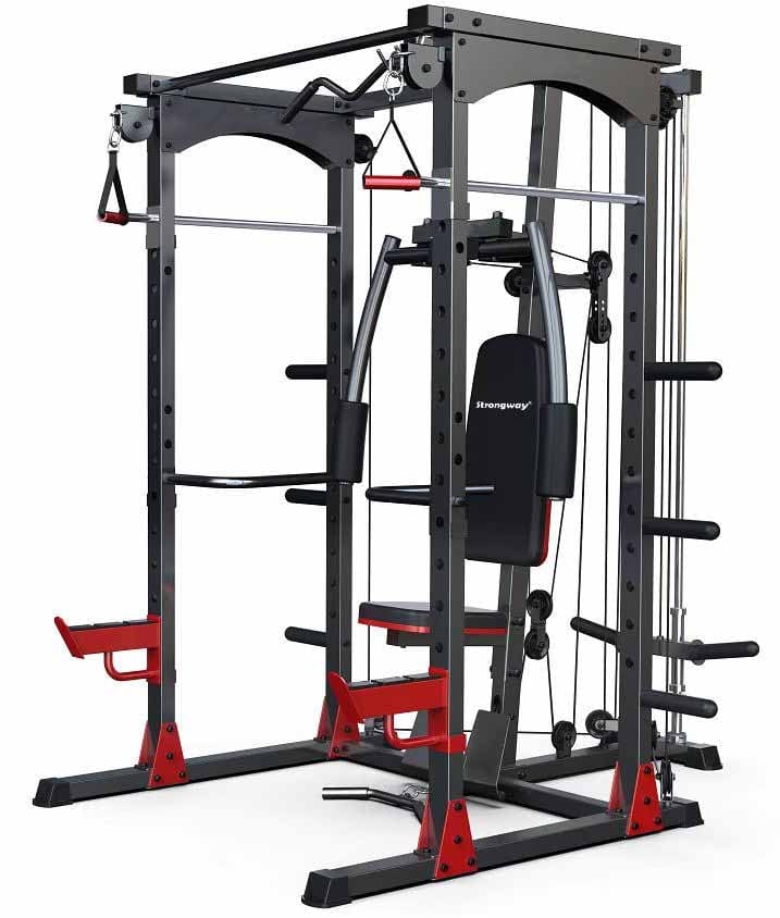 Multiple Weight Machine Strongway Multi Gym with Weights - Multifunction Home Gym Machine