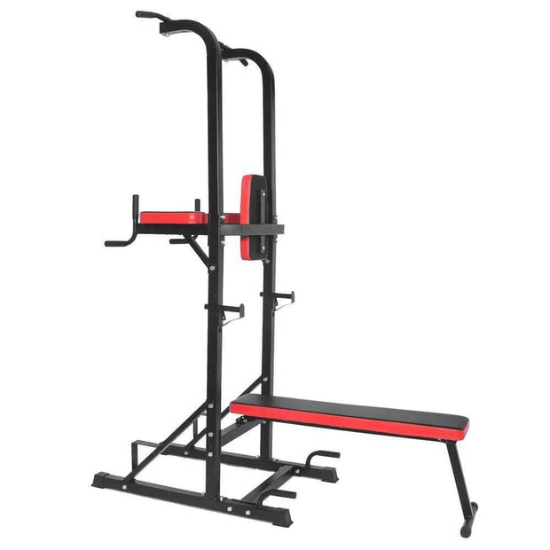 Strongway Gym Supplies Strongway Multi-Gym Power Tower Dip Station with Bench and Pull Up Bar