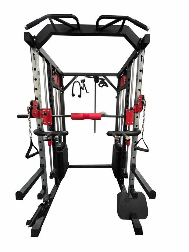 Strongway Gym Supplies Strongway Multi Gym Smith Machine with Weights - Multifunction Home Gym Machine