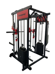 Strongway Gym Supplies Strongway Multi Gym Smith Machine with Weights - Multifunction Home Gym Machine