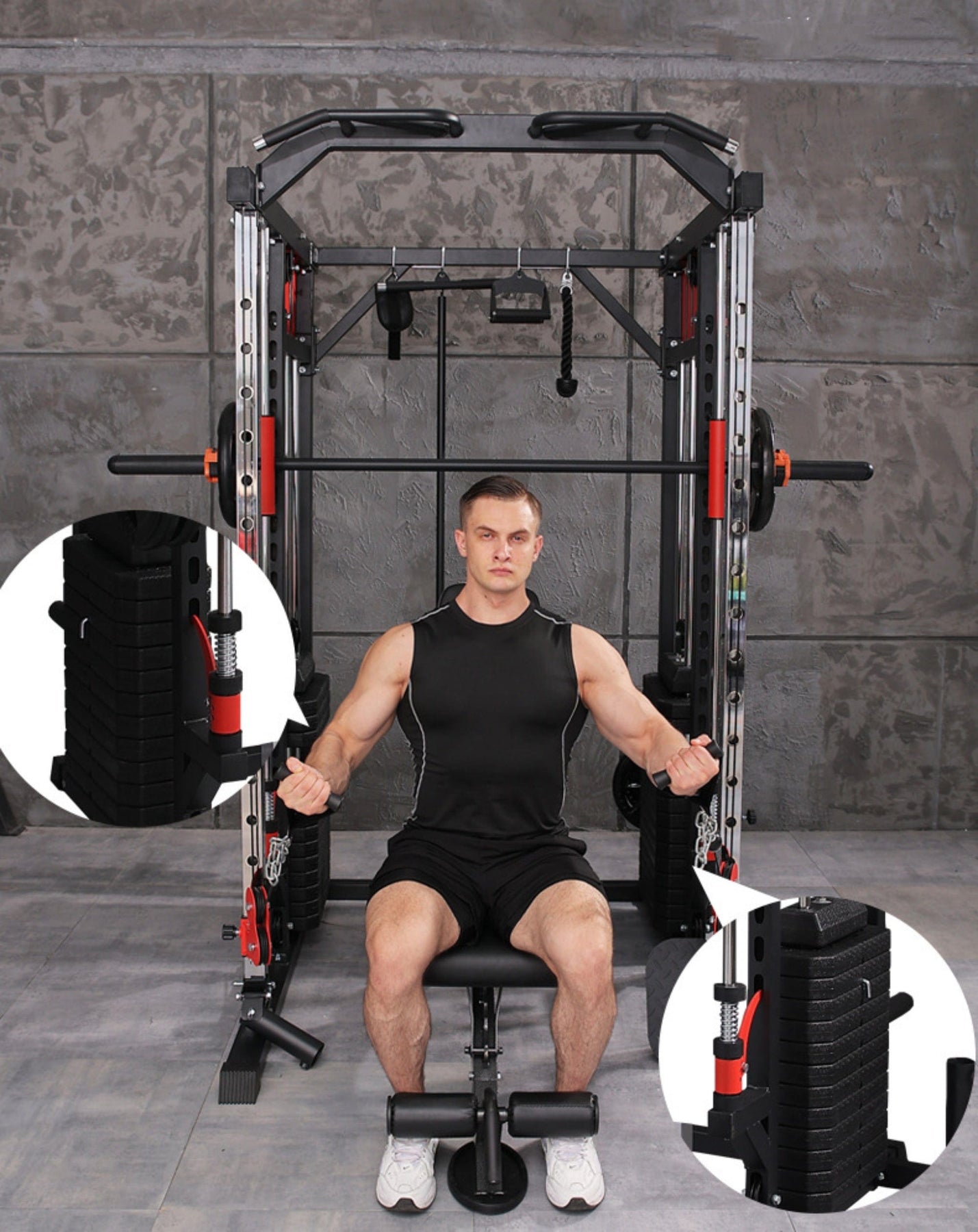 Multiple Weight Machine Strongway Multi Gym Smith Machine for Every Exercise