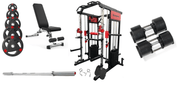 Strongway Gym Supplies Strongway Multi Gym Smith Machine with Weights Packages