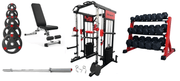 Strongway Gym Supplies Strongway Multi Gym Smith Machine with Weights Packages