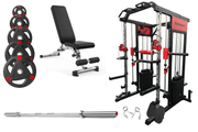 Strongway Gym Supplies Strongway Multi Gym Smith Machine with Weights Packages