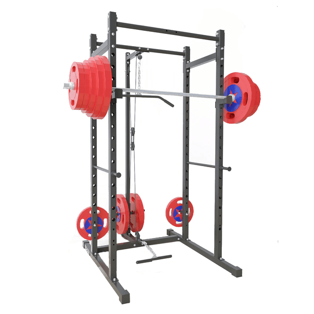Strongway Gym Supplies Strongway Multi-Gym Squat Rack (Power Cage with Cable Pulley System)