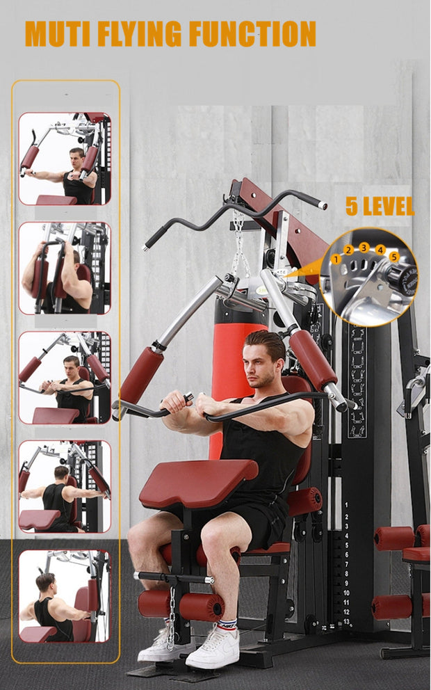 Strongway Multi Gym with Weights – Home Gym Versatility