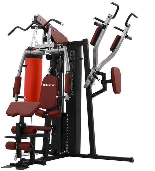 Strongway Gym Supplies Strongway Multi Gym with Weights - Multifunction Home Gym Machine