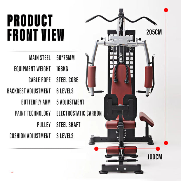 Strongway Multi Gym with Weights – Home Gym Versatility